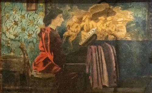 Mme Vallotton au piano, 1899, Félix Vallotton