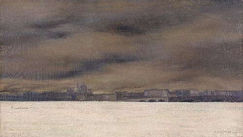 La Néva gelée, 1913, Félix Vallotton