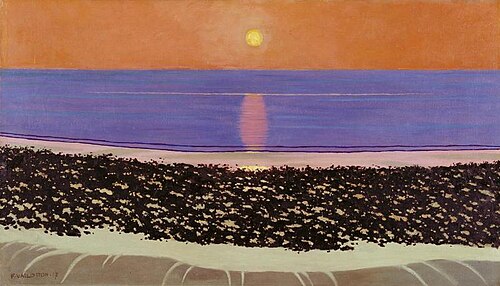 Coucher de soleil. Villerville, 1917, Félix Vallotton