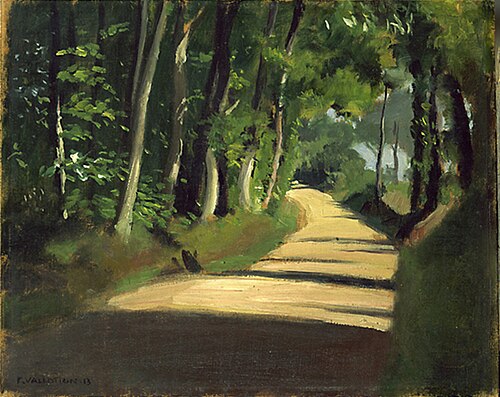Chemin ensoleillé à Honfleur, 1910, Félix Vallotton