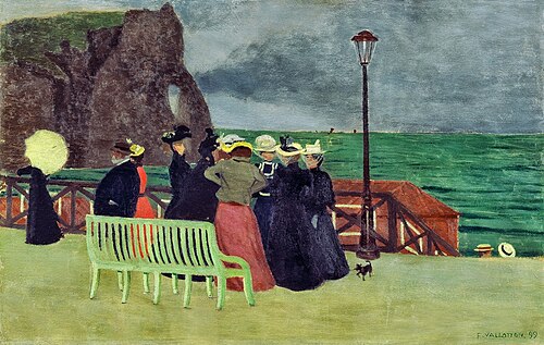 La Promenade de la mer à Étretat, 1899, Félix Vallotton