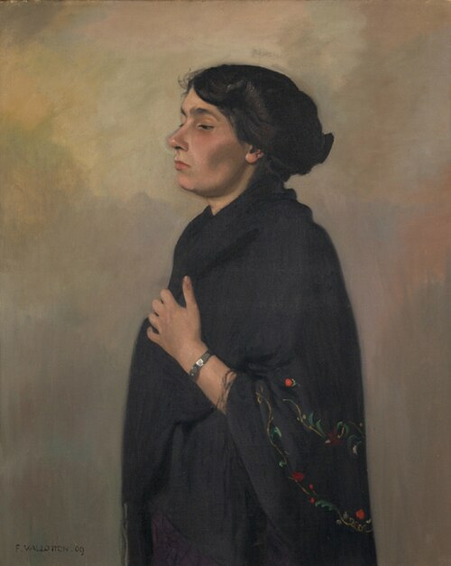 Femme au châle noir, 1909, Félix Vallotton
