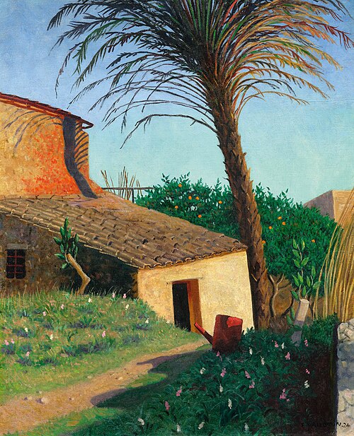 Cagnes, le palmier, 1924, Félix Vallotton
