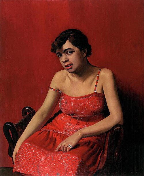 La Roumaine en robe rouge, 1925, Félix Vallotton
