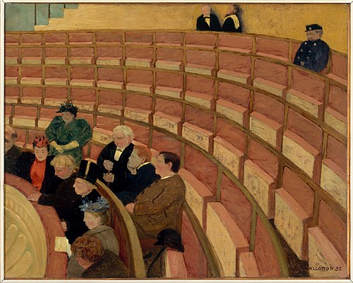 La Troisième galerie du théâtre du Châtelet, 1895, Félix Vallotton