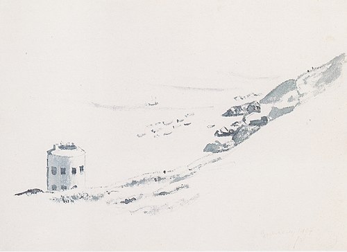 Une tour Martello à Guernesey, 1907, Félix Vallotton