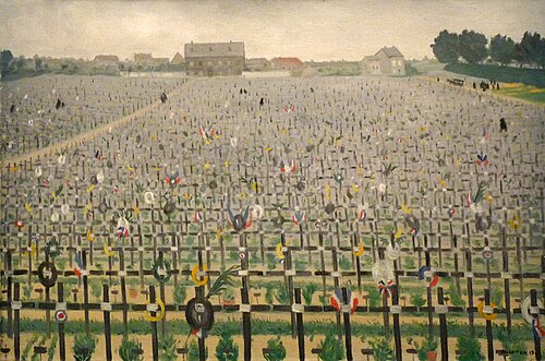 Le Cimetière militaire de Châlons, 1917, Félix Vallotton