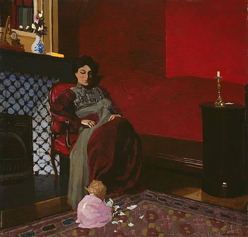 Madame Vallotton and her Niece, Germaine Aghion, 1899, Félix Vallotton