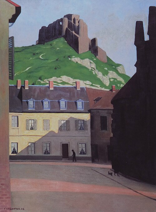 Le Château Gaillard et la Place des Andelys, 1924, Félix Vallotton