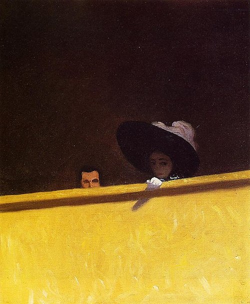 Box Seats at the Theater, the Gentleman and the Lady, 1909, Félix Vallotton