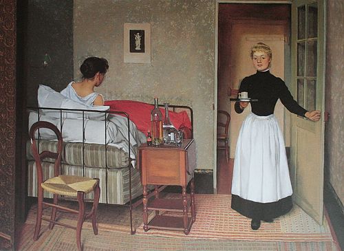 The Sick Girl, 1892, Félix Vallotton