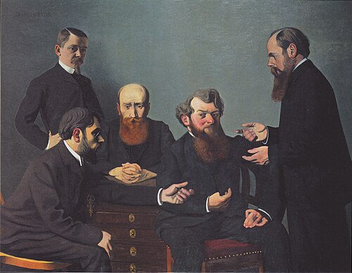 Les cinq peintres, 1902, Félix Vallotton