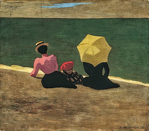 Sur la plage, 1899, Félix Vallotton