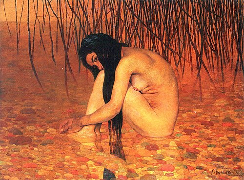 Baigneuse aux roseaux, 1895, Félix Vallotton
