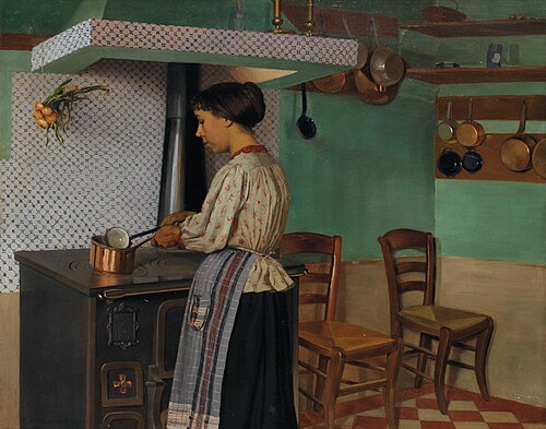 La Cuisinière au fourneau, 1892, Félix Vallotton