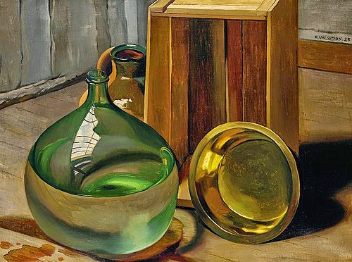 Dame-Jeanne et caisse, 1925, Félix Vallotton
