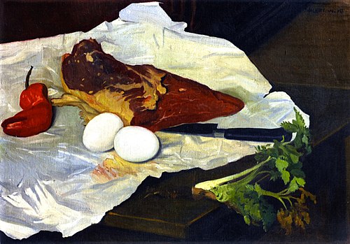 Eggs and Meat, 1918, Félix Vallotton