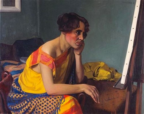 Femme au chevalet, 1925, Félix Vallotton