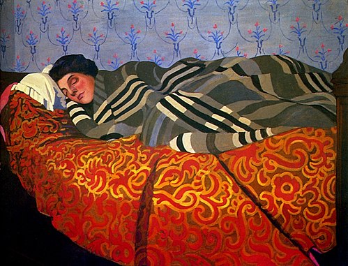 Femme couchée dormant, 1899, Félix Vallotton