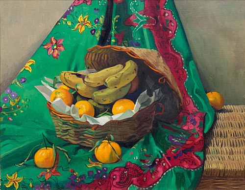 Basket of tangerines and bananas, 1923, Félix Vallotton