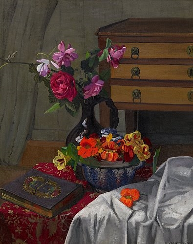 Roses et capucines., 1920, Félix Vallotton