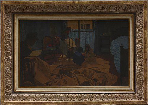La Lingère, Chambre Bleue, 1900, Félix Vallotton
