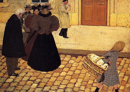 Scène de rue, 1895, Félix Vallotton