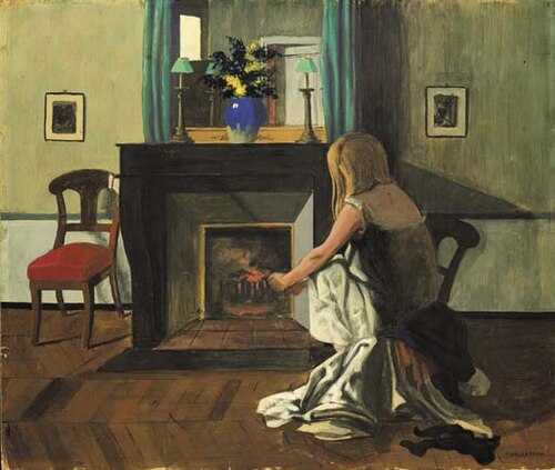 Intérieur, femme en chemise, 1899, Félix Vallotton