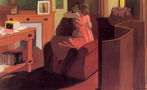 Interiors with figures, 1898, Félix Vallotton