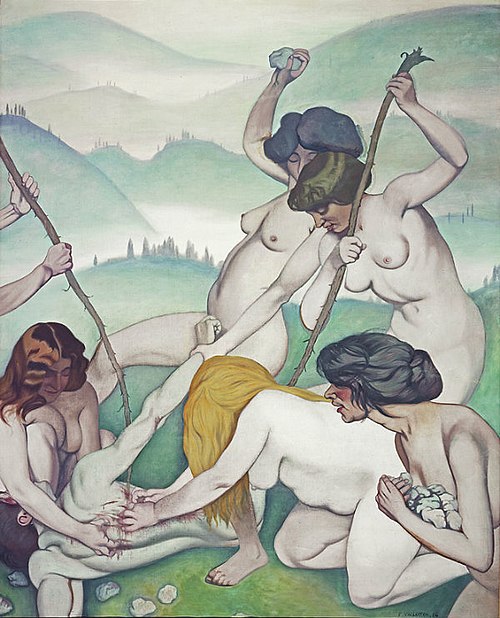 Orphée dépecé par les Ménades, 1914, Félix Vallotton