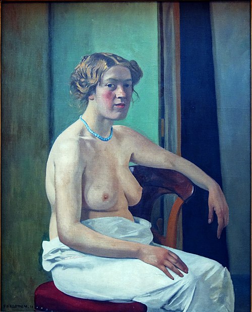 Femme assise à demi-nue, 1911, Félix Vallotton
