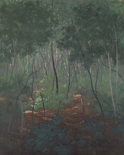 Sous-bois, arbres légers, 1918, Félix Vallotton