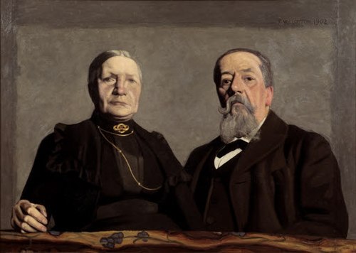 Double portrait des parents de l'artiste, 1902, Félix Vallotton