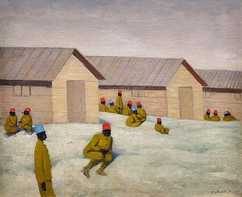 Soldats sénégalais au camp de Mailly, 1917, Félix Vallotton