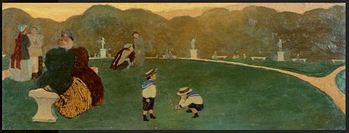 Jardin public, le soir, 1895, Félix Vallotton
