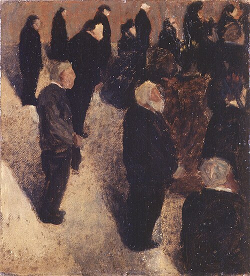 Enterrement, Bretagne, 1895, Félix Vallotton