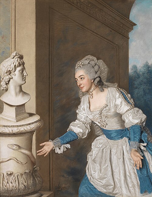 Madame de Vermenoux huldigt Apollo, 1764, Jean-Étienne Liotard