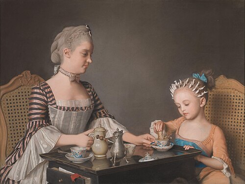 The Lavergne Family Breakfast, 1754, Jean-Étienne Liotard