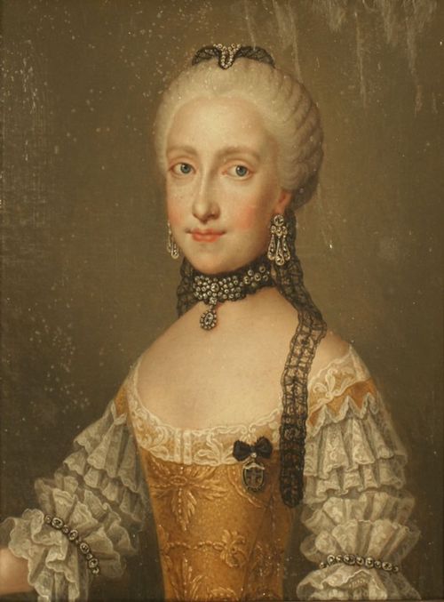Porträt der Maria Luisa of Spain (1745-1792), wife of Holy Roman Emperor Leopold II, 1789, Jean-Étienne Liotard