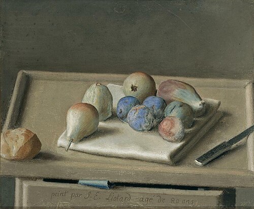 Nature morte, 1782, Jean-Étienne Liotard