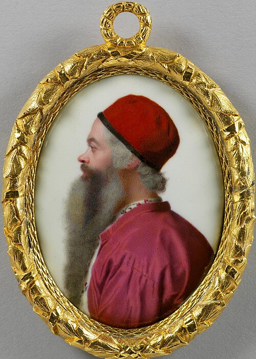 Self-portrait in profile, 1753, Jean-Étienne Liotard