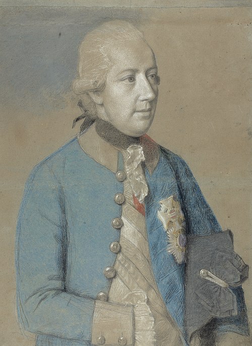 Portret van Joseph II van Oostenrijk (1741-90), Rooms-Duits keizer en later koning van Hongarije en , 1778, Jean-Étienne Liotard