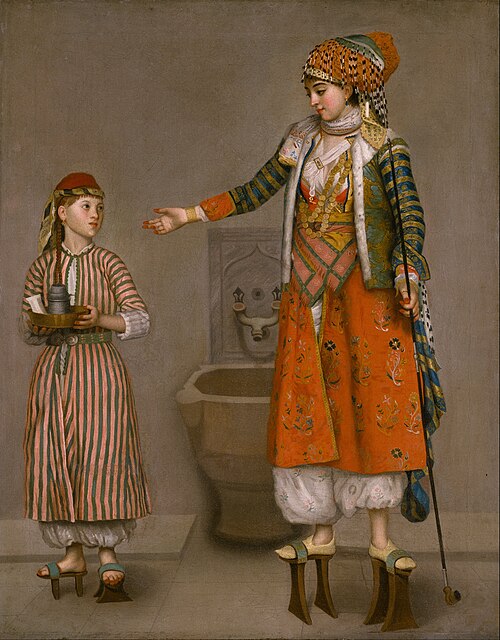A Lady in Turkish Dress and Her Servant, 1750, Jean-Étienne Liotard