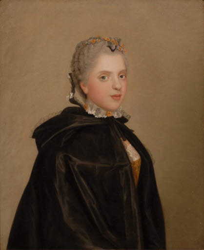 Porträt Prinzessin Sophie Philippine Élisabeth Justine de France (1734 - 1782), 1750, Jean-Étienne Liotard