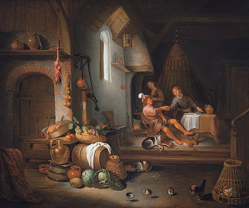 Esau selling his birthright, 1650, Hendrick Martensz Sorgh