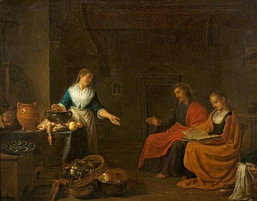 Christ in the House of Martha and Mary, 1645, Hendrick Martensz Sorgh