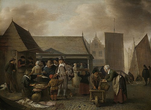 Fish Market, 1650, Hendrick Martensz Sorgh