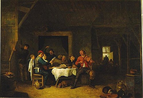 Company in a Peasant's House, 1647, Hendrick Martensz Sorgh