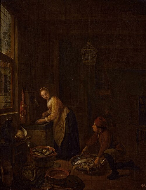 Une cuisine., 1643, Hendrick Martensz Sorgh