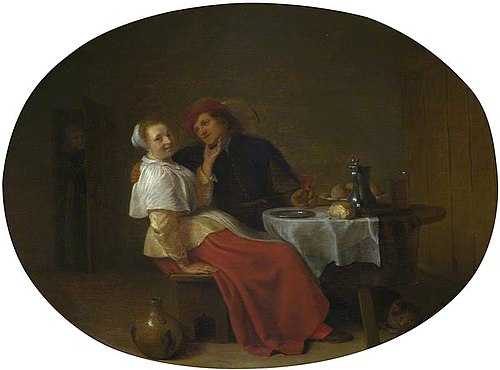 Two Lovers at Table, 1644, Hendrick Martensz Sorgh